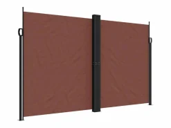 Toldo lateral retráctil marrón 200x1200 cm ES242856