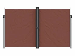 Toldo lateral retráctil marrón 200x1200 cm ES242856