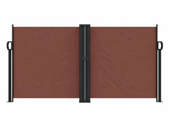Clearance Toldo lateral retráctil marrón 120x1000 cm ES842373 Marru00f3n