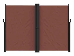 Outlet Toldo lateral retráctil marrón 180x600 cm ES756111 Marru00f3n
