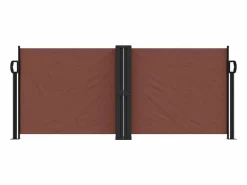 Toldo lateral retráctil marrón 100x600 cm ES730777
