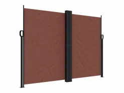 Discount Toldo lateral retráctil marrón 180x1200 cm ES486130 Marru00f3n