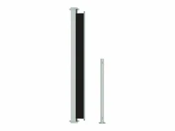 Outlet Toldo lateral retráctil para patio 220x300 cm ES26622 Negro