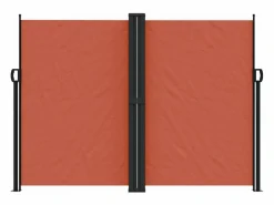 Toldo lateral retráctil terracota 180x1000 cm ES495476