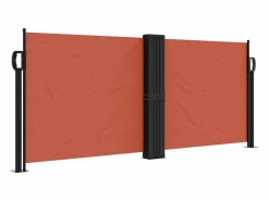 Toldo lateral retráctil terracota 100x600 cm ES136903