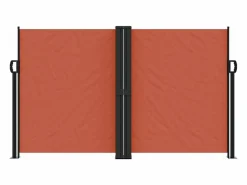 Outlet Toldo lateral retráctil terracota 140x600 cm ES976547 Marquesina