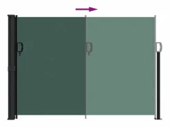 Clearance Toldo lateral retráctil oscuro 140x500 cm ES183323 Marquesina