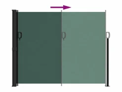 Hot Toldo lateral retráctil oscuro 160x300 cm ES387220 Marquesina