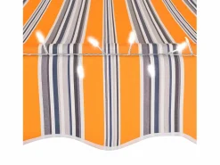 New Toldo manual retráctil con LED amarillo y azul 100 cm ES92076 Multicolor