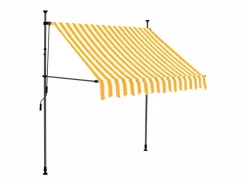 Toldo manual retráctil con LED blanco y 100 cm ES772671
