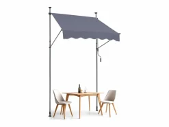 Hot Toldo Manual Retráctil SucceBuy Para Terraza 149,86 x 119,38 cm Con Manivela Oscuro Toldo Parasol Retráctil Estor Y Toldo