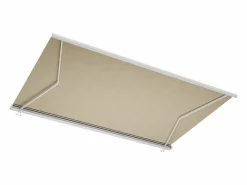 Online Toldo motorizado con luces LEDs con cofre y sensor de viento 5 x 3,5 m - beige - GALAXA Estor Y Toldo