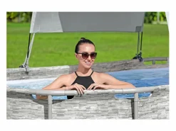 Best Toldo para piscina desmontable ES860315 Blanco