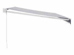 Best Toldo retráctil aluminio y tela y blanco 4,5x3 m ES65221 Marquesina