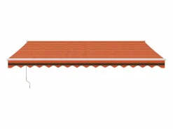 Discount Toldo retráctil aluminio y tela y marrón 4,5x3 m ES79064 Naranja