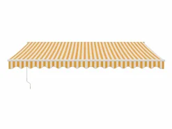 Toldo retráctil aluminio y tela y blanco 4,5x3 m ES20488