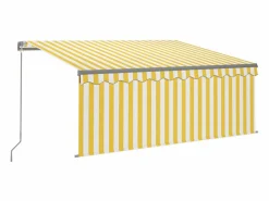 Toldo retráctil manual con persiana y blanco 3x2,5 m ES954805