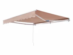 Sale Toldo Retráctil Manual para Patio SucceBuy, 366 x 305 CM, Toldo Retráctil para Patio, Protección Solar con Manivela Estor Y Toldo