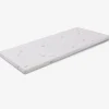 Outlet Topper espuma viscoelastica 80x190 alto 5 cm, desenfundable AloeVera Sobrecolchón
