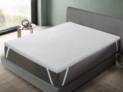 Sale Dormissimo Topper 150x200 PREMIUM Altura 5 cm | Nucleo 100% Viscoelástica| De funda Blanco