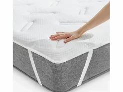 Outlet PIKOLIN Topper 200x200cm| HOME| Visco+Fibra| Confort Ergonómico Blanco