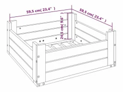 Best Garden Furniture Torvin Cubierta para base de sombrilla madera maciza abeto Douglas