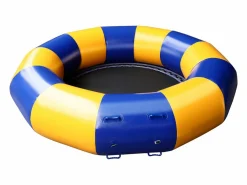 Discount Trampolín acuático Oryxearth de 3,04 m, resistente, con escalera incluida, 100 kg (/azul). Deportes Náuticos