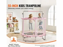 Discount Trampolín SucceBuy Trampolín Infantil de 140 cm, Mini Trampolín para Niños Pequeños con Red de Protección, para Interior y Exterior. Cama Elástica