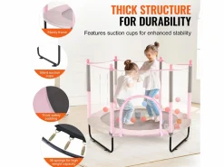 Outlet Trampolín SucceBuy Trampolín para Niños de 152.5CM con Red de Protección para Interiores y Exteriores. Cama Elástica
