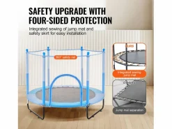 Trampolín SucceBuy Trampolín Infantil de 152,5 cm, Mini Trampolín con Red de Protección, para Interior y Exterior.