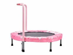 Trampolín SucceBuy, Trampolín Mini de 91 cm para Niños, Plegable, para Uso Interior y Exterior, para Niños y Niñas, Rojo Rosa