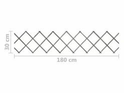 Treillis jardin-Clôture à treillis Bois de sapin massif 180x30 cm