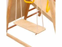 Hauss Spole Triángulo de escalada 7 en 1 con columpio y tobogán - Luz natural