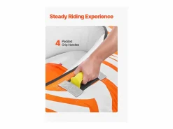 New Tubo Remolcable, SucceBuy Flotadores Remolcables para Navegación, Flotadores Remolcables Inflables para 2 Personas con 2 Cabinas Naranja