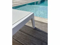 Online Tumbona de aluminio y lona plastificada Tumbona
