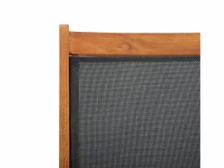 Hot vidaxl Tumbona de exterior de mandera maciza acacia y textileno Color natural claro