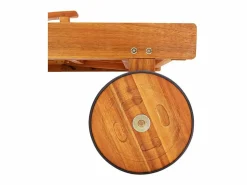 Online Tumbona de jardín con cojín madera maciza de acacia ES56375 Gris