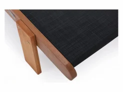 Clearance Habitat et jardin Tumbona de madera exótica "Saigón" - Arce - Negro