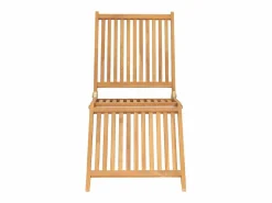 Sale vidaxl Tumbona de madera maciza de teca Color natural claro