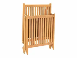 Sale vidaxl Tumbona de madera maciza de teca Color natural claro