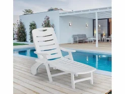 Grand soleil Tumbona de plástico plegable para la piscina y la playa Premiere -