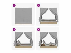 Clearance vidaxl Tumbona doble Ajustable Gris 205 x 129 x 200 cm ratán sintético Beige