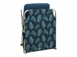 Tumbona plegable con toldo de acero estampado de hojas ES524525