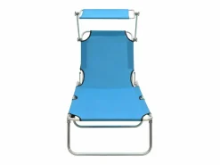 Best Tumbona plegable con toldo de acero turquesa ES132572 Azul