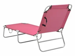 Sale Tumbona plegable de acero y tela ES985924 Tumbona