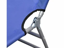 Clearance Tumbona plegable de acero con recubrimiento polvo ES911036 Tumbona