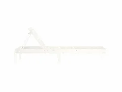 Online Tumbonas 2 unidades madera maciza de pino 199,5x60x74 cm ES67093 Blanco