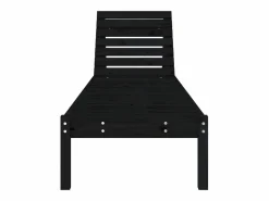 Clearance vidaxl Tumbonas 2 unidades madera maciza de pino 199,5x60x74 cm Negro