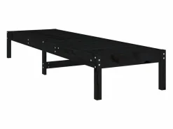Clearance vidaxl Tumbonas 2 unidades madera maciza de pino 199,5x60x74 cm Negro