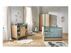 Clearance Sauthon Un cambiador convertible en escritorio Azul